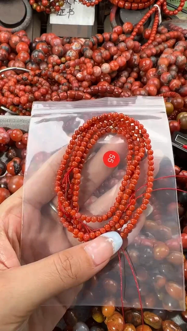 未镶嵌手串南红玛瑙3+