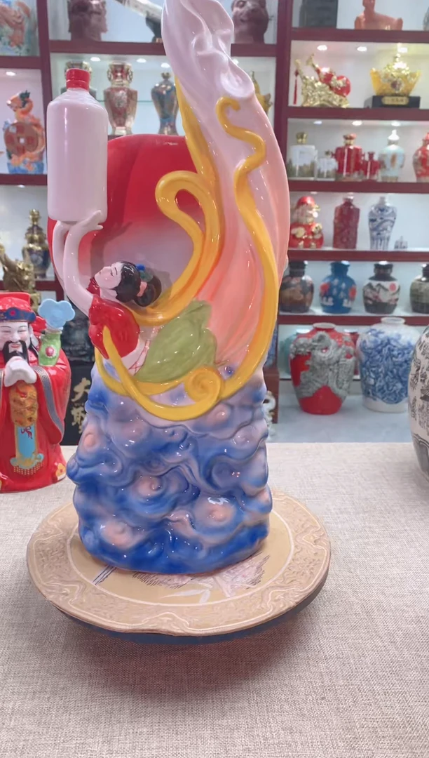 【闪购商品】摆件景德镇垚晶陶瓷微瑕飞天