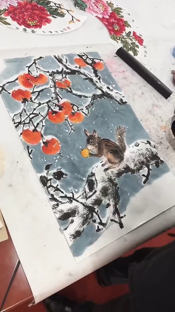 国画李火庆/国画/花鸟