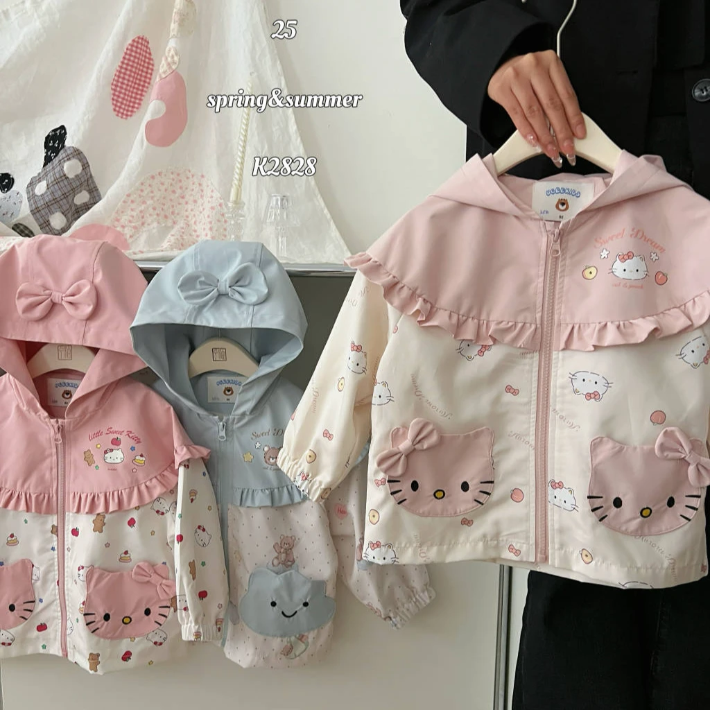 2025春季新款女童冲锋衣外套2828