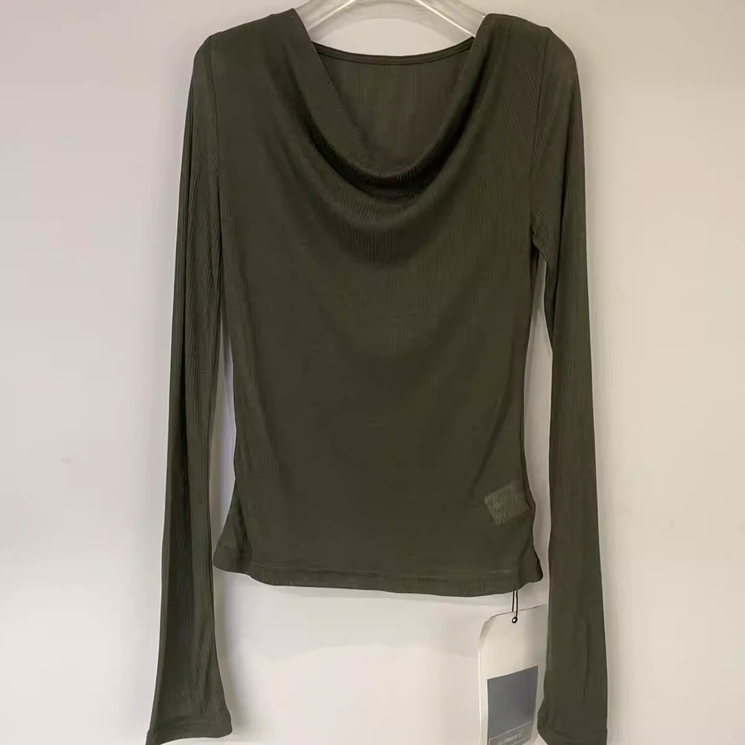 IN.CHOOSE U笑笑家 秋上新简约气质荡领修身上衣小衫89877