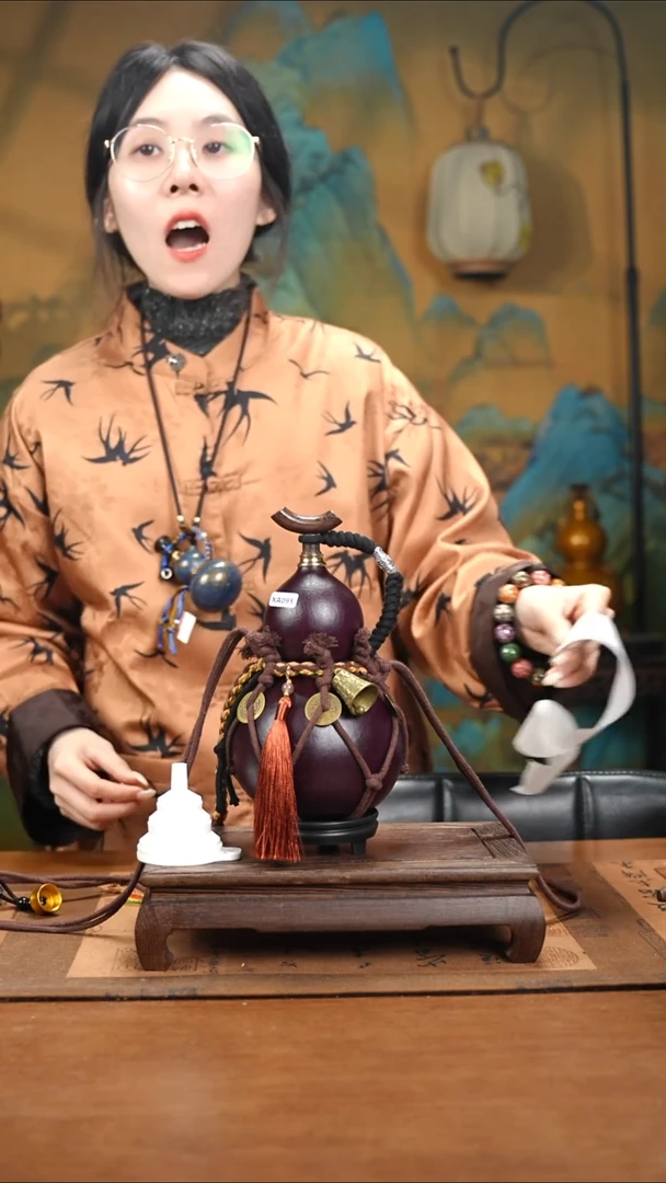 XA095网兜款大漆酒葫芦（现货现发）