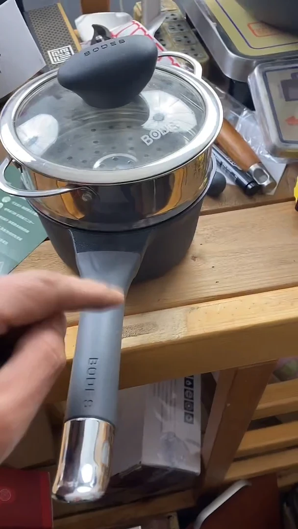 水晶玻璃1堡迪斯奶锅16+蒸笼