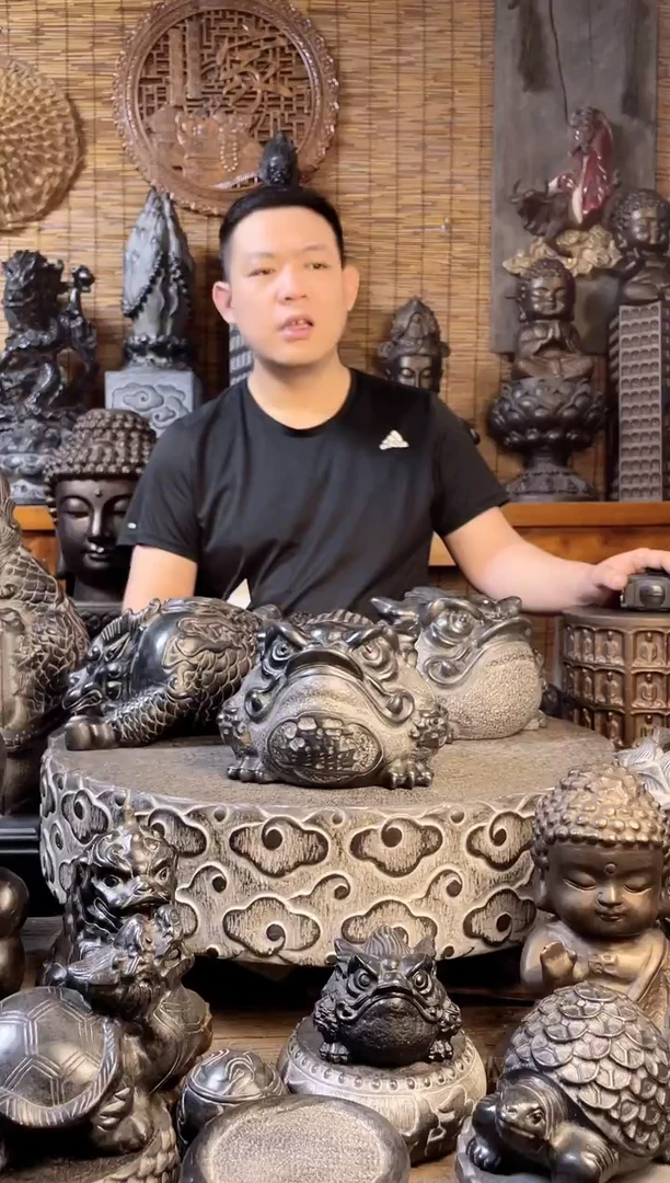 石材20金蟾天然青石雕刻