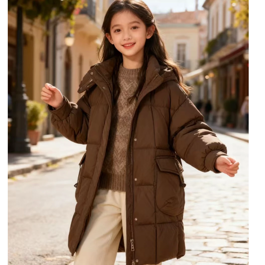 9819019高端专享老林家儿童冬款羽绒服咖色（靠谱）