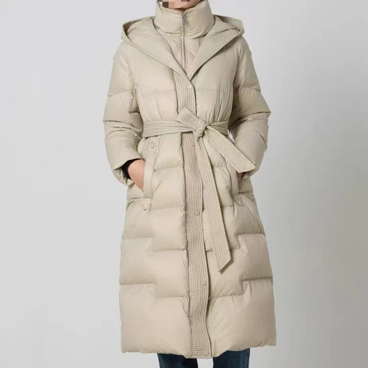 2025冬款新款时尚洋气羽绒服连帽加厚外套