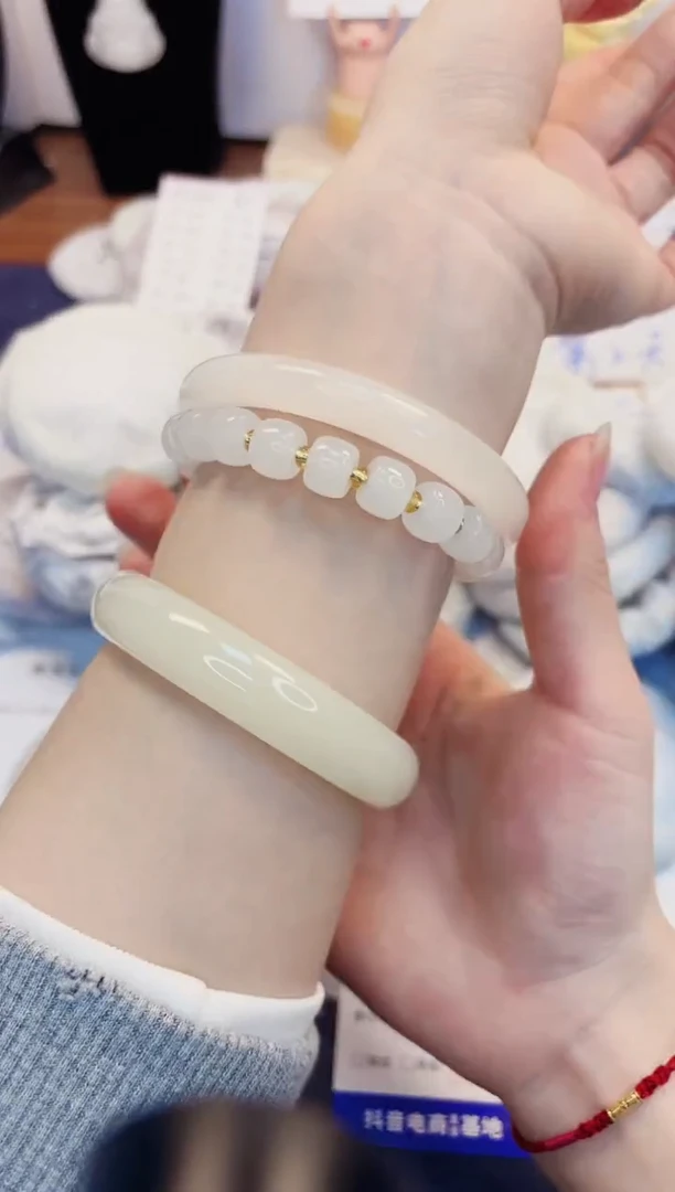 【闪购商品】石英质玉手镯未镶嵌174-财气镯-圈口61