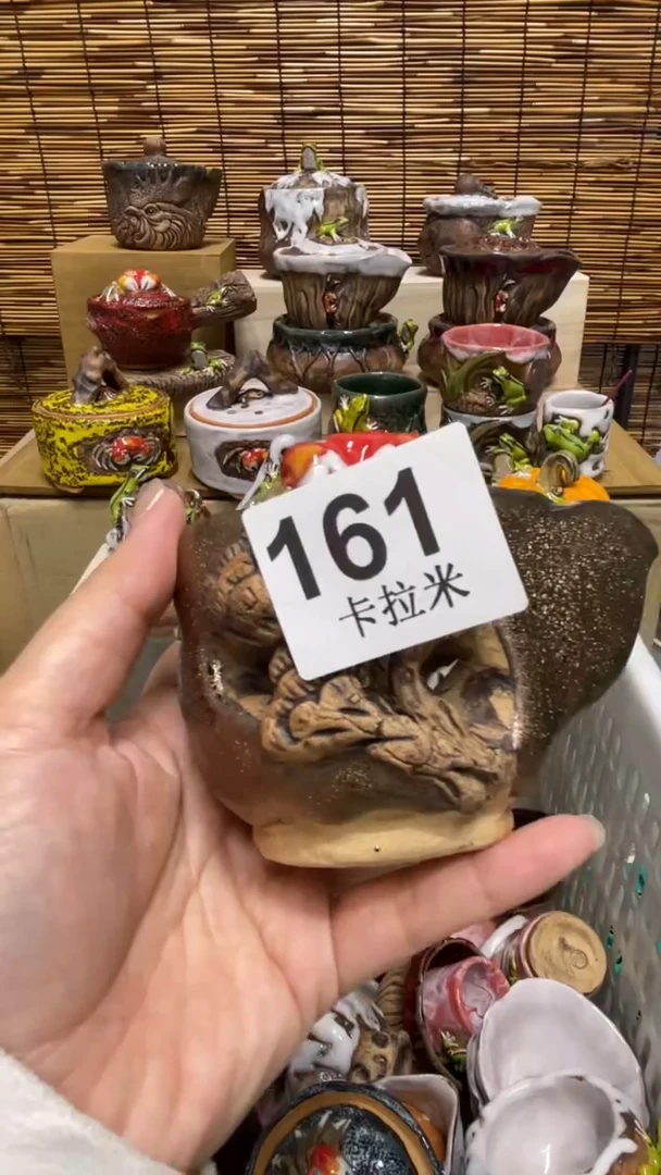 辉161精美粗陶手工柴烧