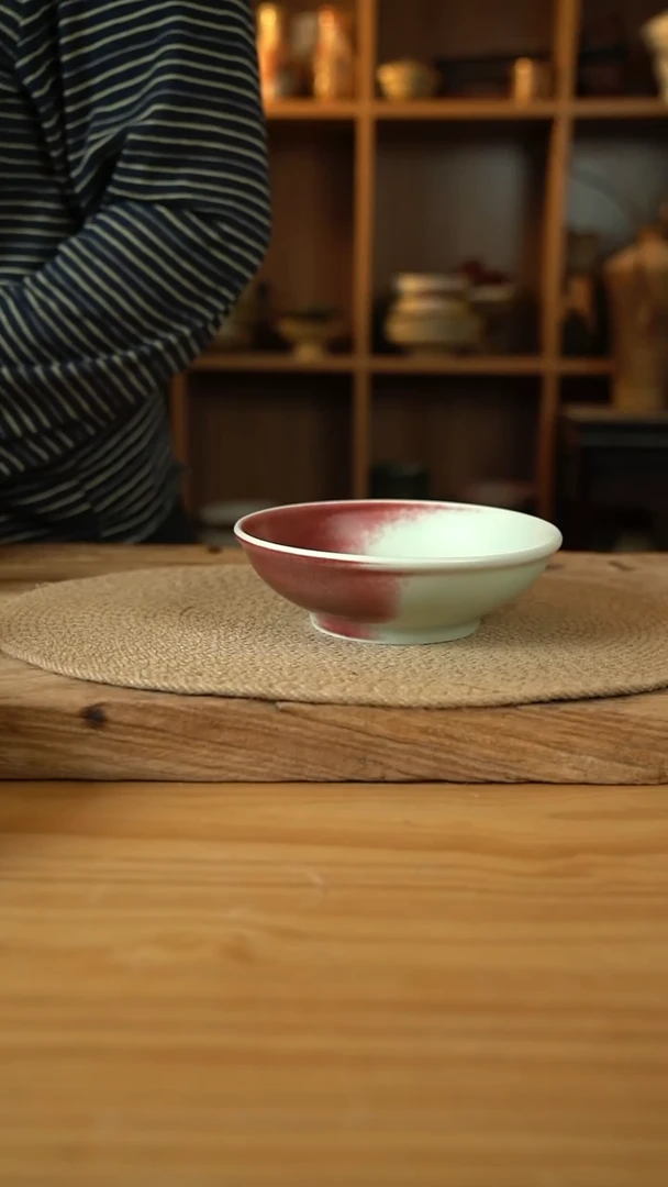 郎红系列的7英寸浅边圆盘1个