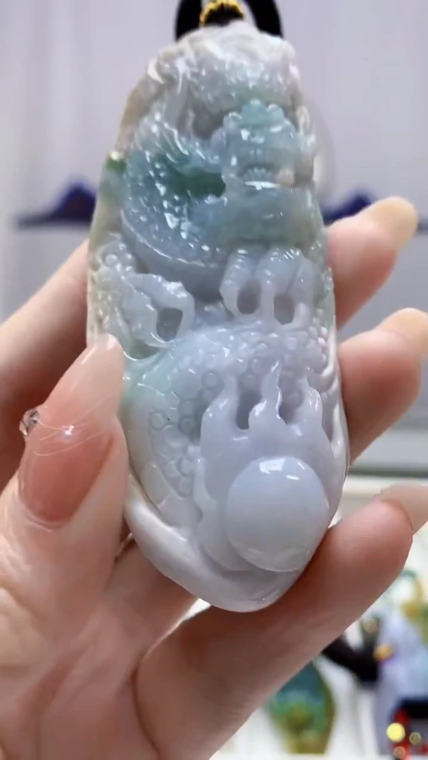 未镶嵌定制翡翠5060DD-毛货挂件118