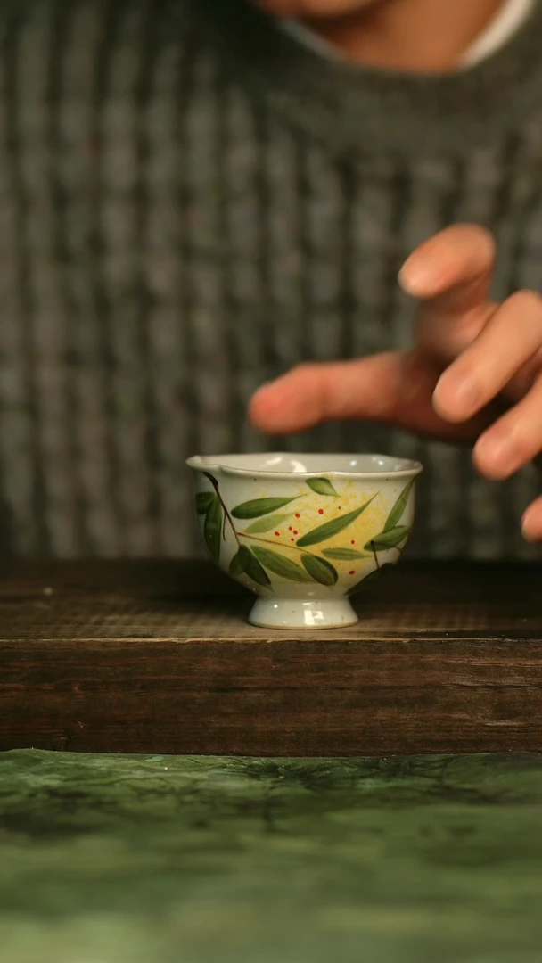 瓷器青诗集手工手绘瓷器