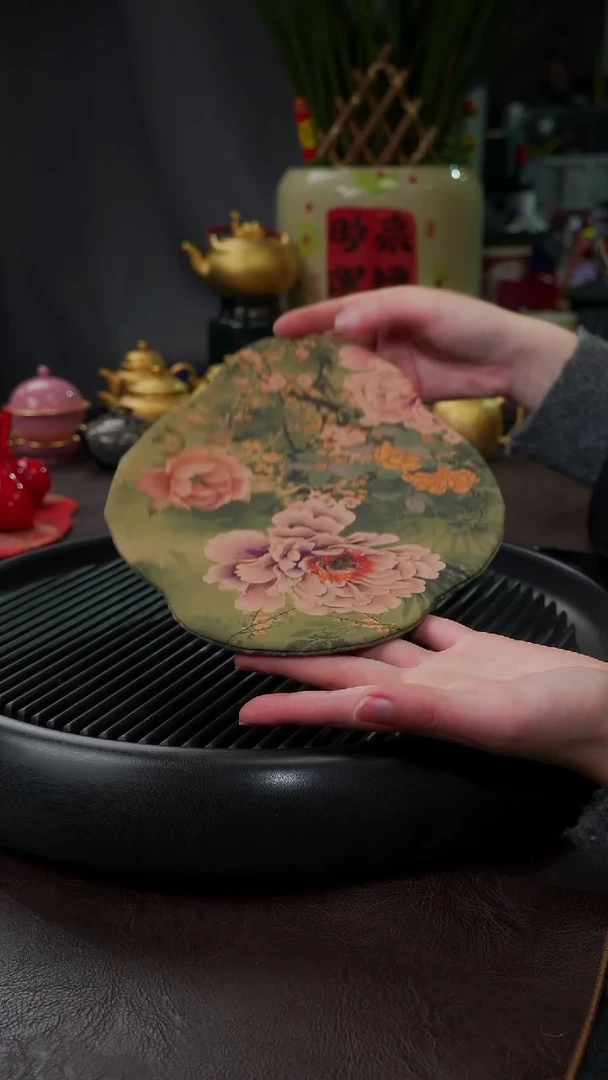 【闪购商品】杯【宜景窑】香云纱绿色茶席