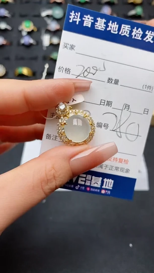 翡翠银S925镶嵌颈饰..............