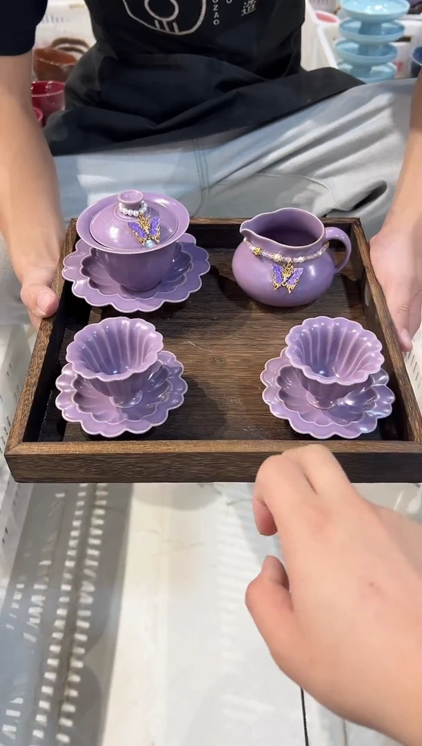 瓷片北溪堂正品 带托盘壶绳