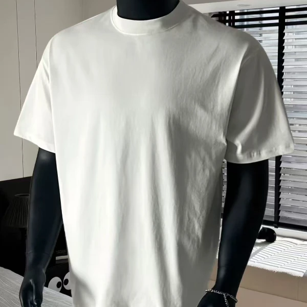 011 M重叠标 夏季 重磅纯棉300克 男女同款短袖