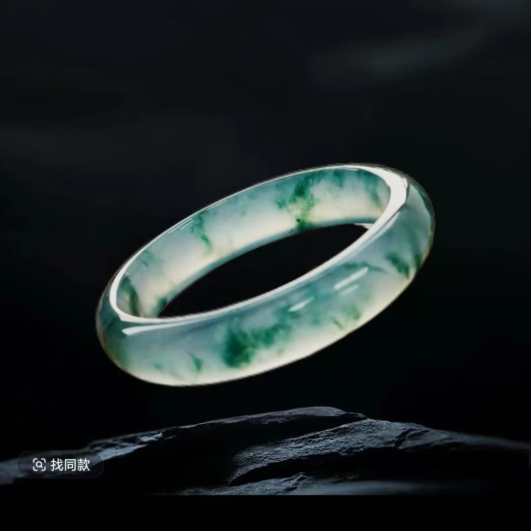 【小瑞专属】精美轻奢A货翡翠冰飘花手镯多样性发货