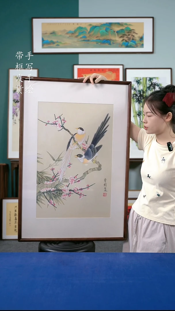 国画54  喜鹊 63*93