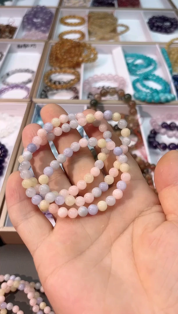 水晶手串未镶嵌SJ-179摩根手串多圈多样性发其一