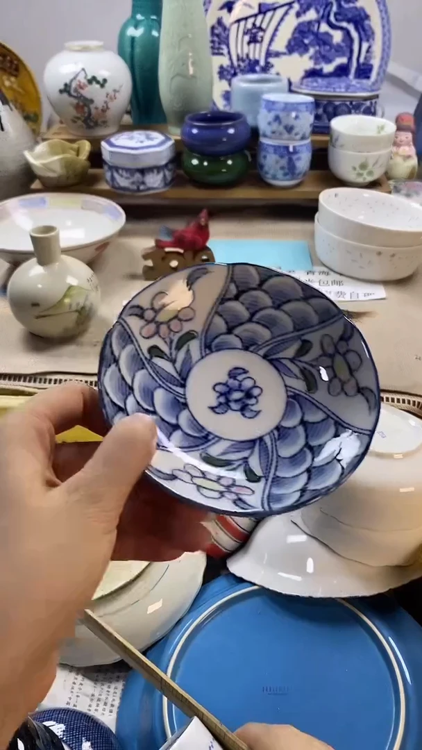 瓷片ᰔ***꧂中古回流瓷器，新号开播，全场放漏。