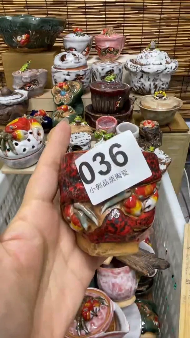 北*036精美粗陶手工柴烧