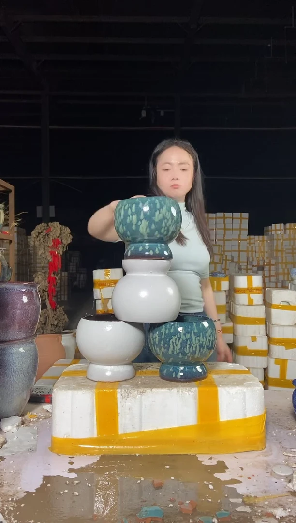 宜兴紫砂粗陶花盆14/15