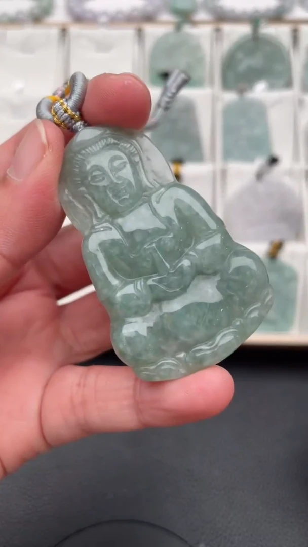 颈饰未镶嵌翡翠天然缅甸翡翠A货346