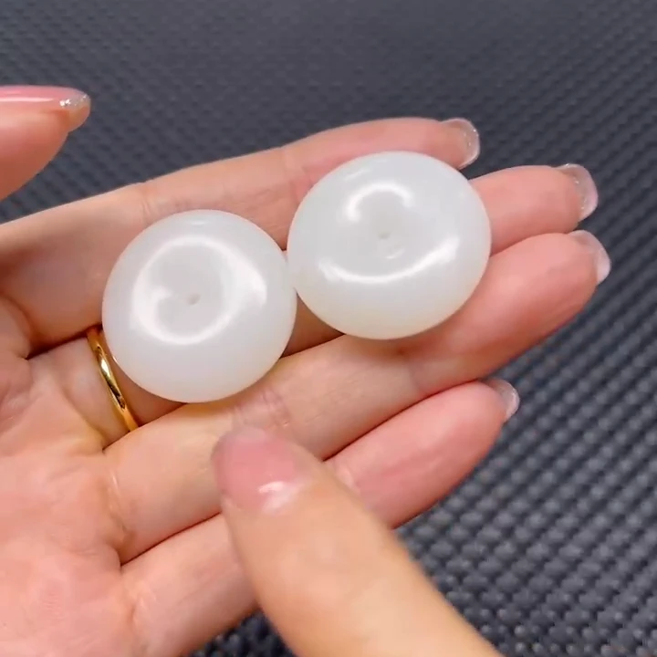 【老郑家】和田玉平安扣挂件（多样性发一件）1918