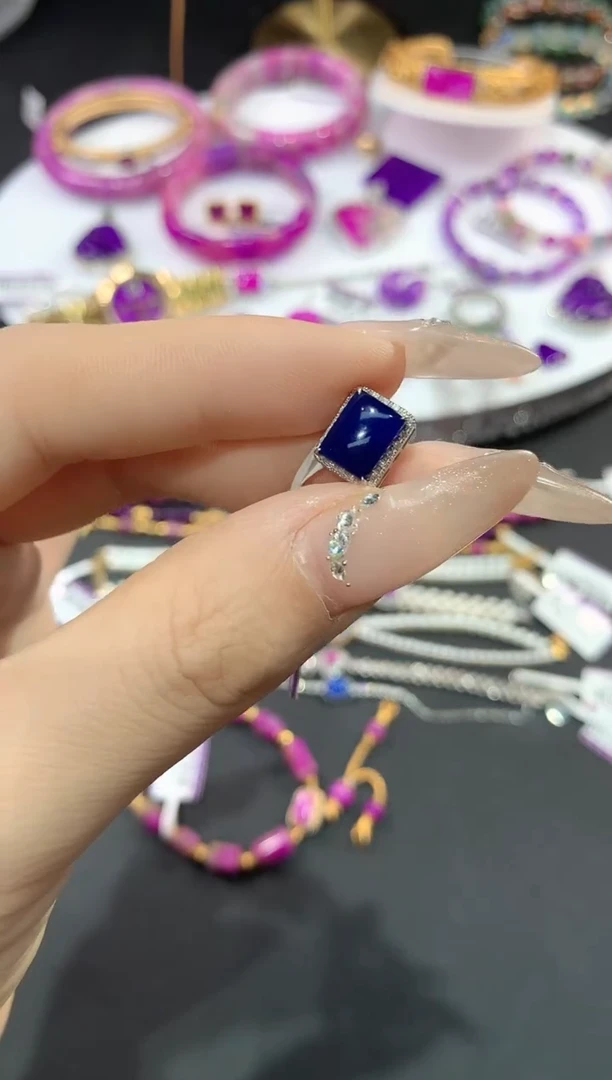 无非金属南方玻璃蓝DIY饰品