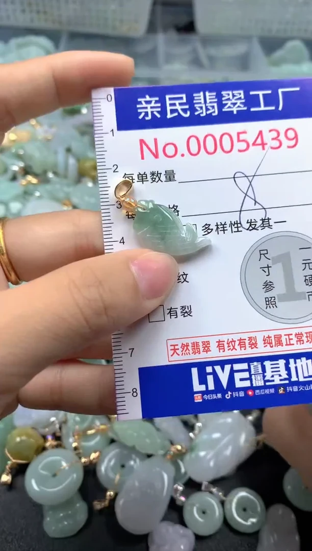 吊坠(不含链)未镶嵌翡翠5439