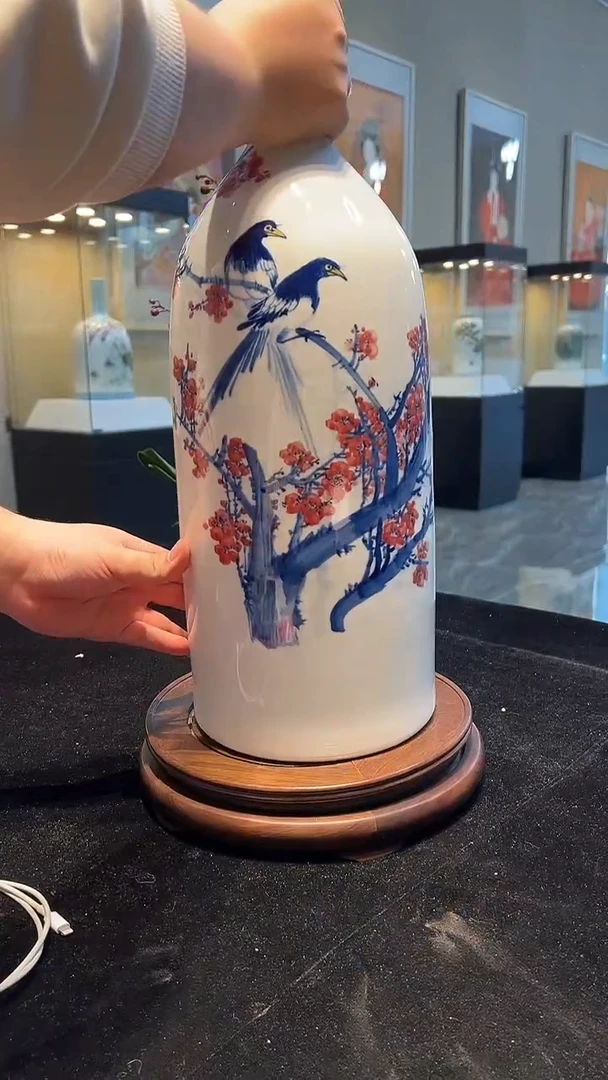 其他瓷崔景哲-瓷器-C中-梅开五福