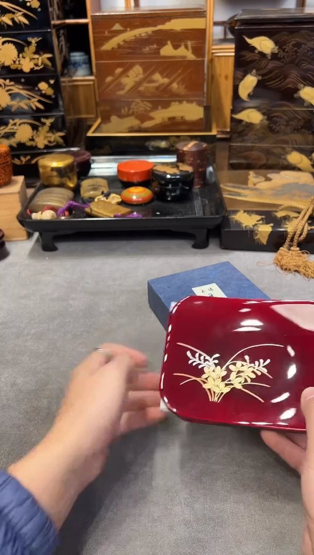 杯垫五只 大漆漆器大漆漆器