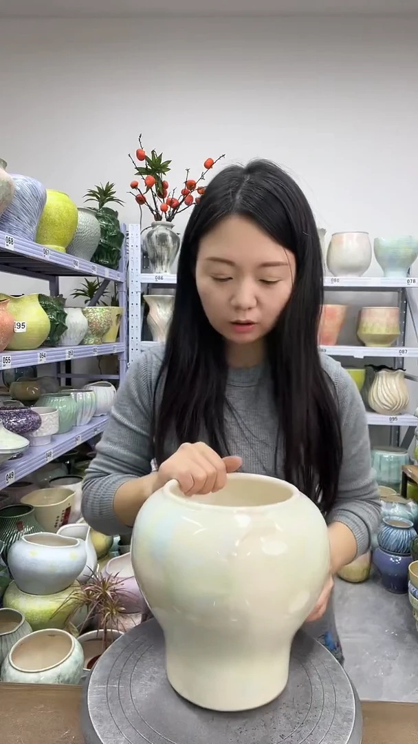 【12.10陶瓷花盆】  高度  21    口径     14