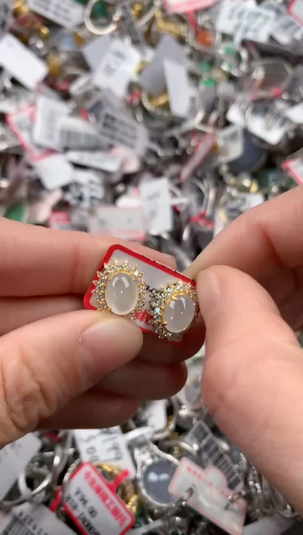 银S925镶嵌戒指翡翠777   10