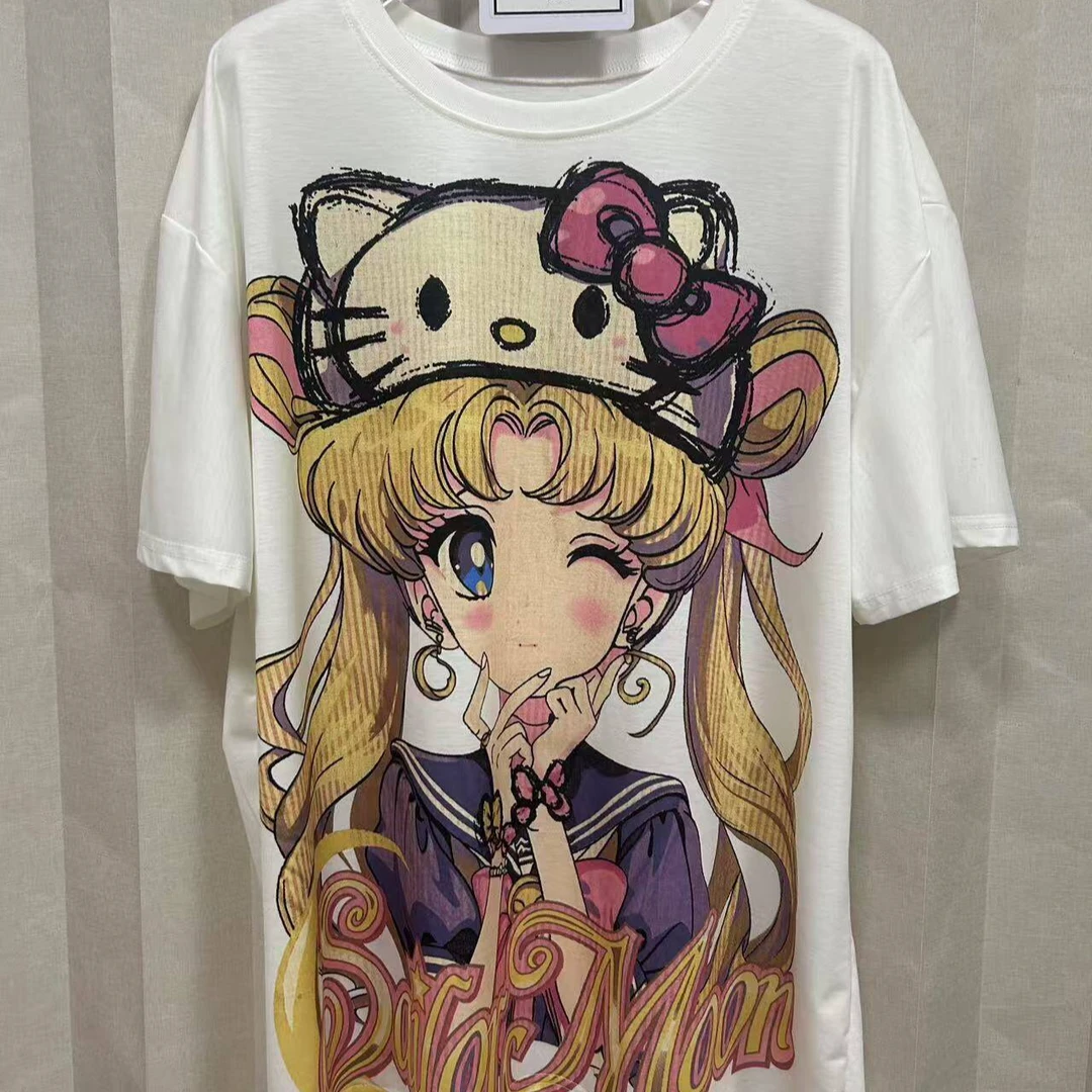 635美少女夏款宽松可爱风短袖