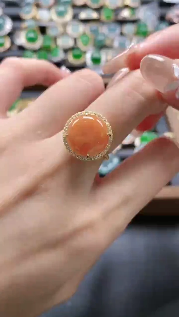 【闪购商品】翡翠戒指银S925镶嵌51511