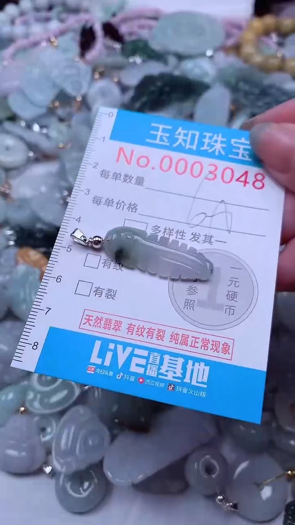 翡翠未镶嵌吊坠(不含链)3048