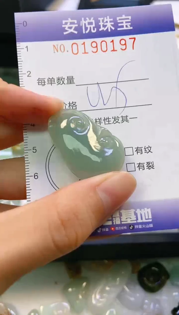 翡翠未镶嵌颈饰闪购0190197