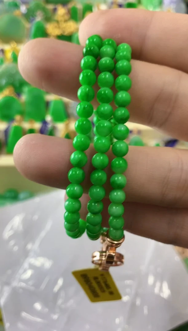 翡翠未镶嵌吊坠(不含链)缅甸翡翠珠链
