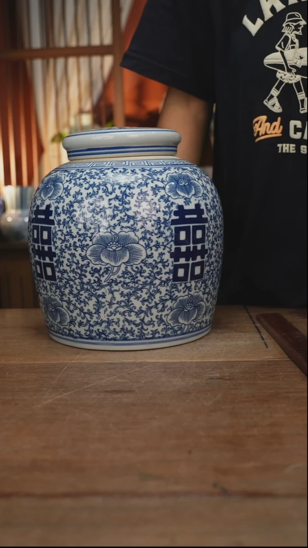 瓷片【简家甄选】景德镇设计师釉下手绘陶瓷餐具