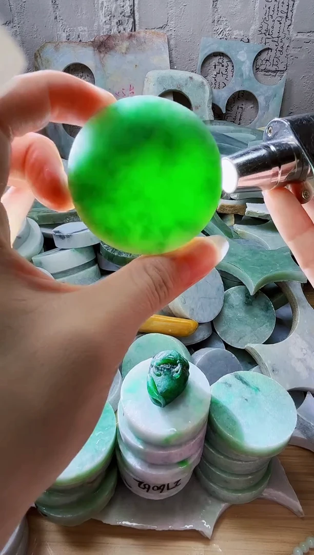 裸石翡翠天然翡翠A货329