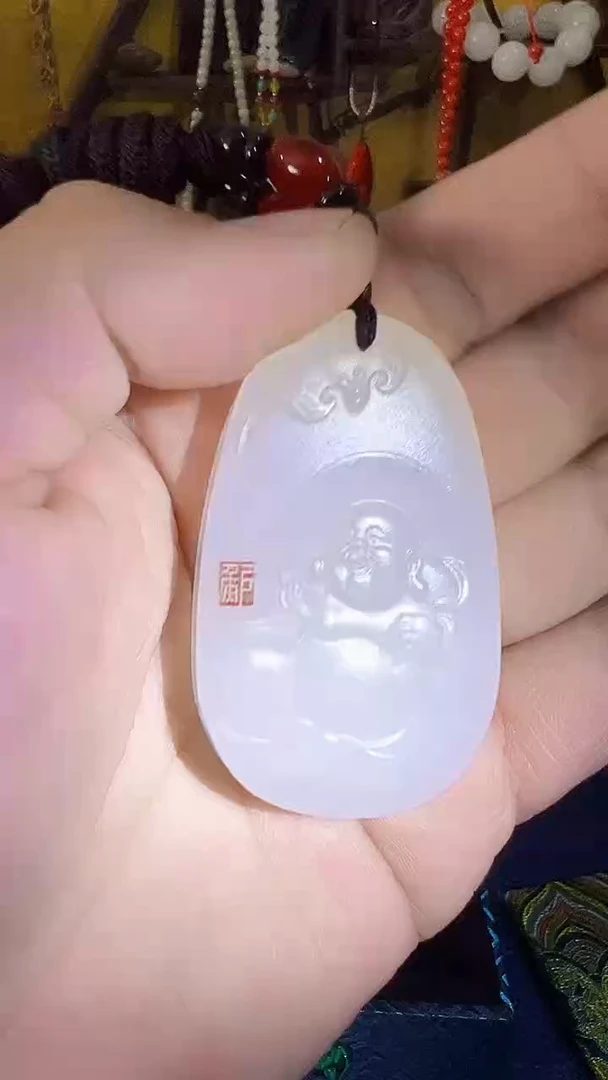 【闪购商品】和田玉挂件未镶嵌和田 冰帝佛公 (飞铃文玩)