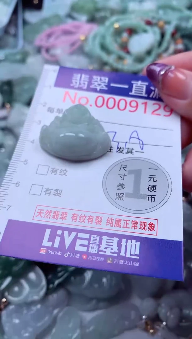 翡翠未镶嵌吊坠(不含链)9129