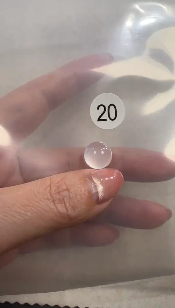 未镶嵌玛瑙/玉髓珠宝半成品白*原矿无优化无胶裂荔枝白冻戒面