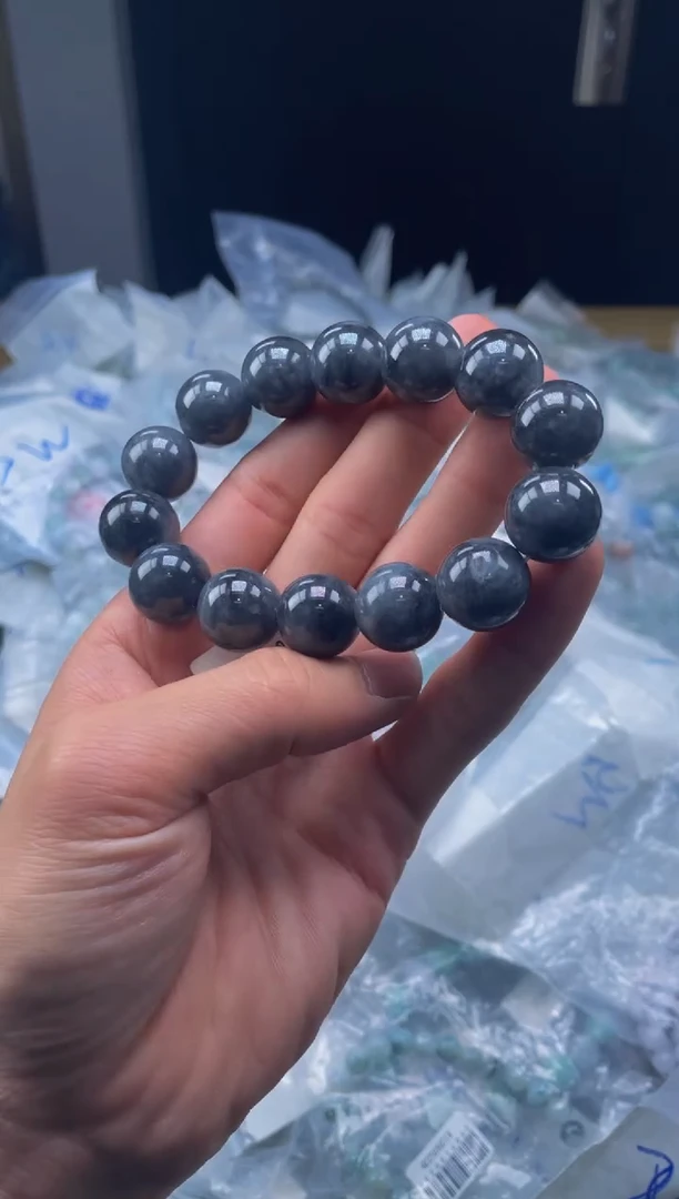 未镶嵌手链翡翠珠串