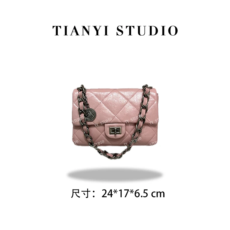 【TY】ZT-D7193-酱果粉 轻奢高级韩版单肩潮流时尚简约女包