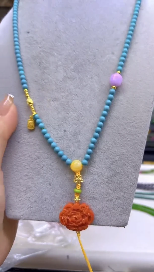 玛瑙/玉髓项链未镶嵌DIY款X462