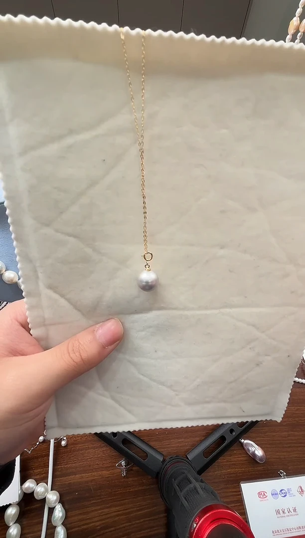 银S925镶嵌吊坠(赠链)海水珍珠海水大溪地吊坠