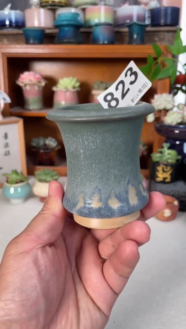 瓷片823知木小芳花盆