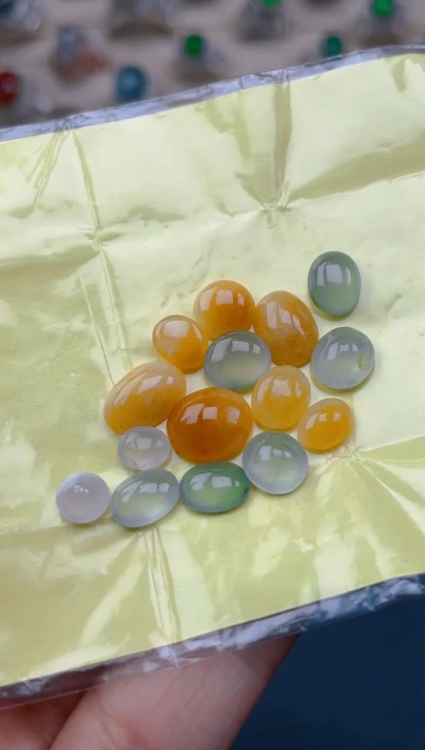 未镶嵌定制翡翠天然翡翠蛋面21