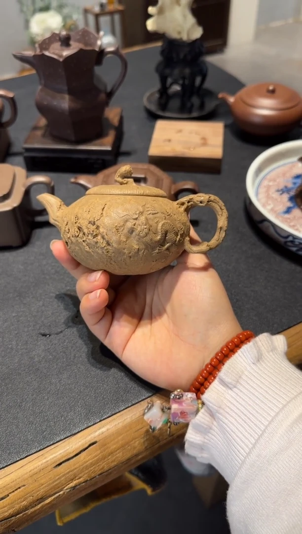 茶壶紫砂小*隐龙供春 段泥150